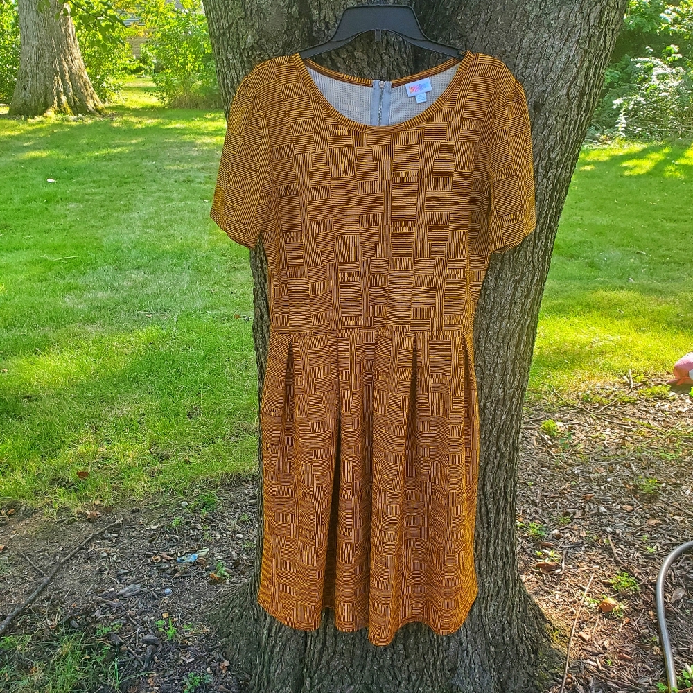 2/$20 Mustard Print Amelia